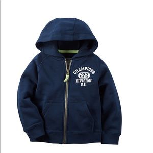 Carter’s zip front hoodie jacket size 4, 5